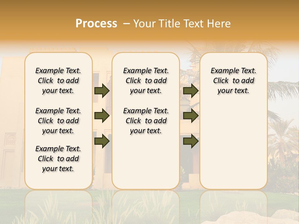Villa In Luxurious Hotel, Uae PowerPoint Template