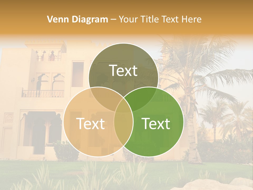 Villa In Luxurious Hotel, Uae PowerPoint Template