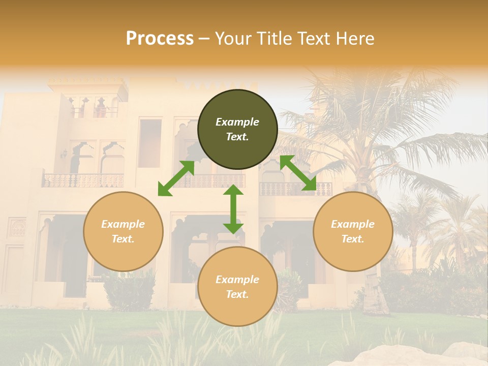 Villa In Luxurious Hotel, Uae PowerPoint Template