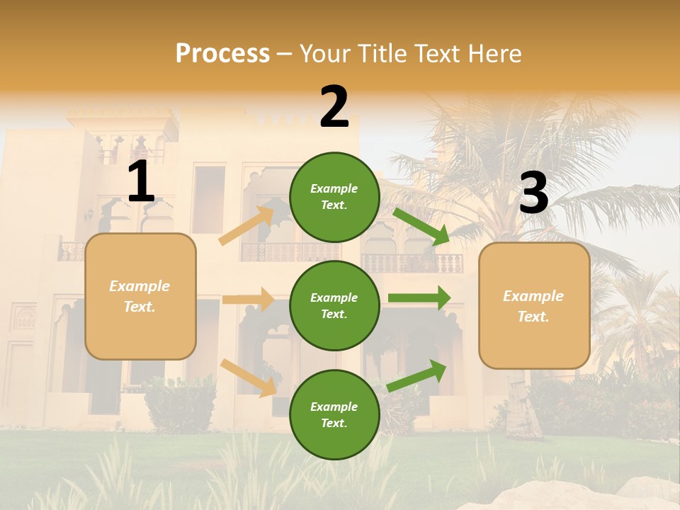 Villa In Luxurious Hotel, Uae PowerPoint Template