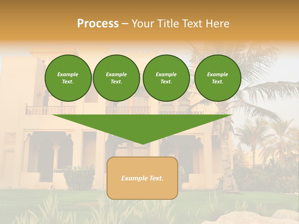 Villa In Luxurious Hotel, Uae PowerPoint Template