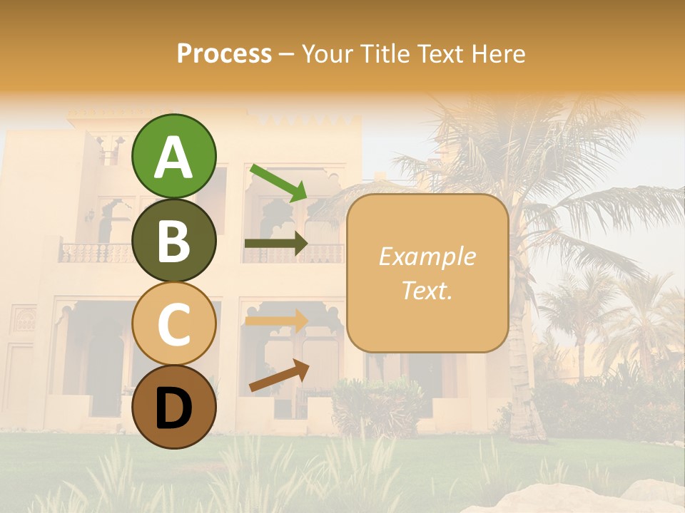 Villa In Luxurious Hotel, Uae PowerPoint Template