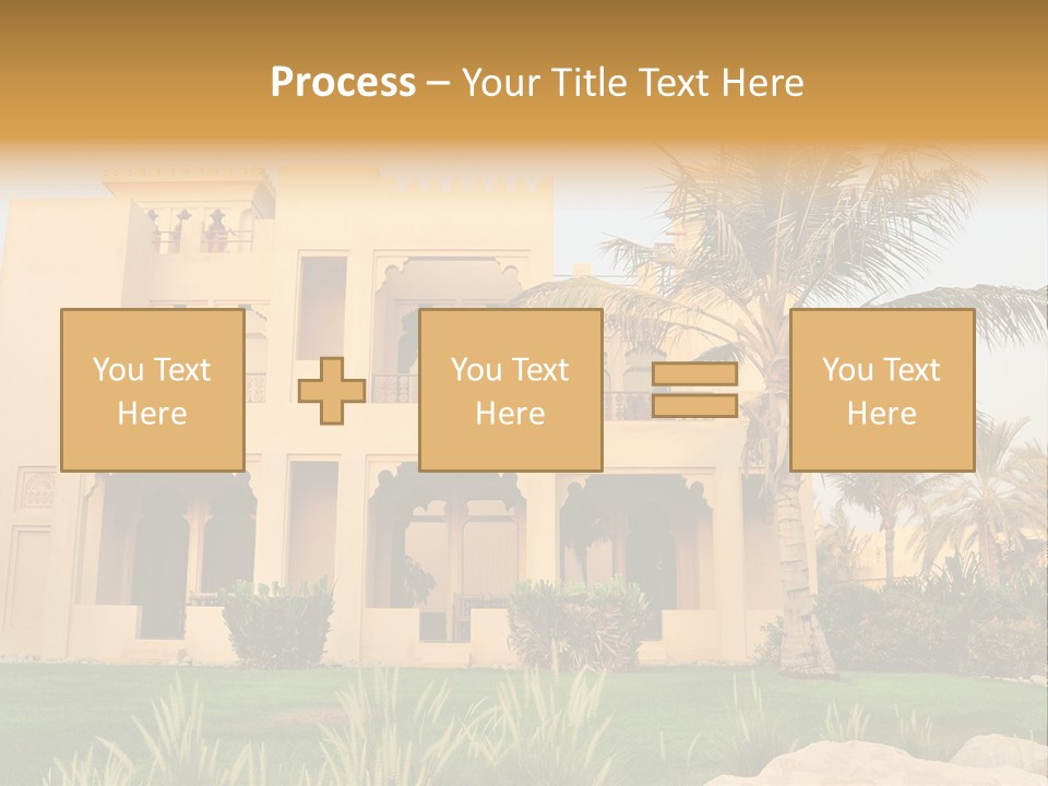 Villa In Luxurious Hotel, Uae PowerPoint Template