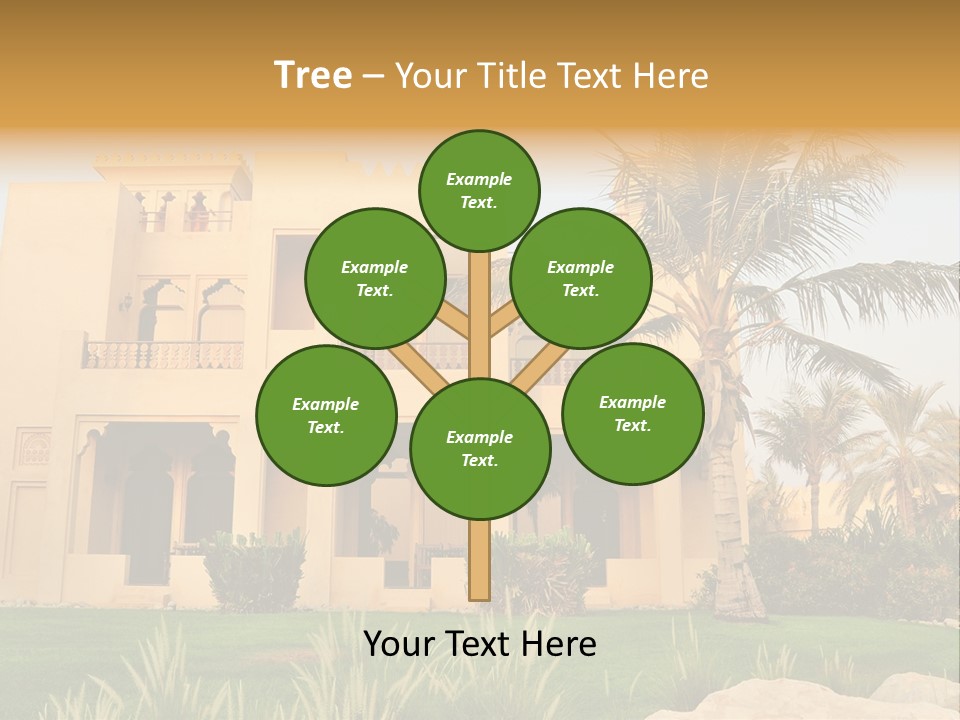 Villa In Luxurious Hotel, Uae PowerPoint Template