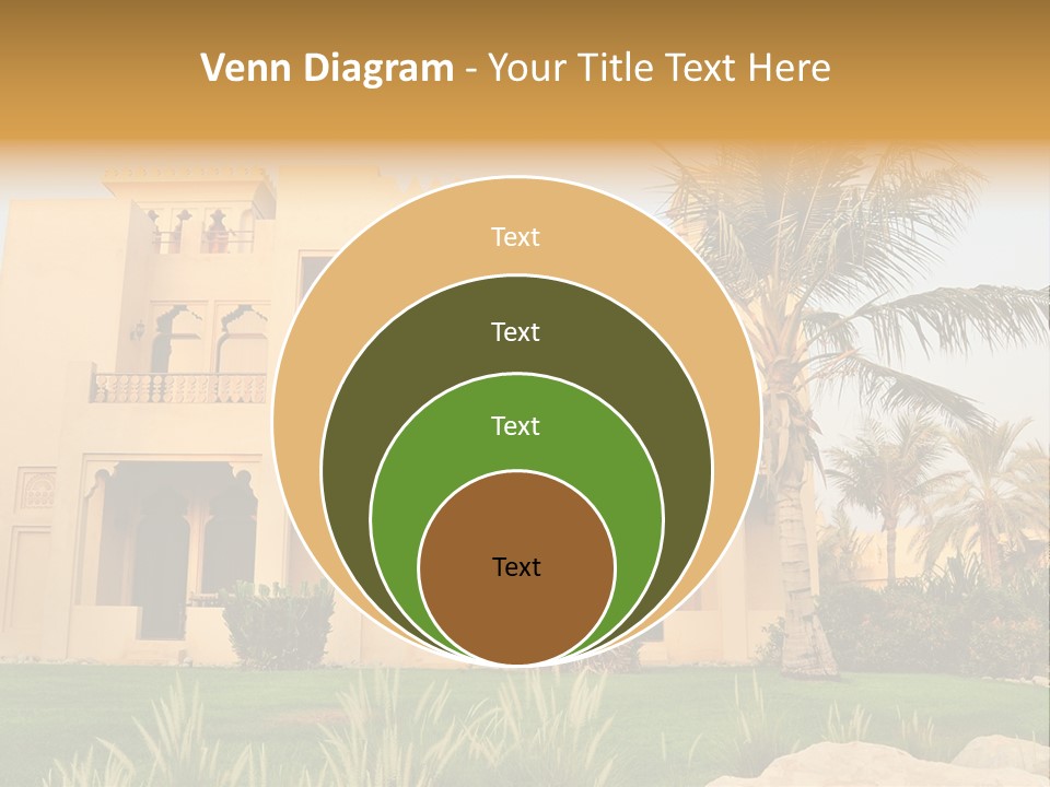 Villa In Luxurious Hotel, Uae PowerPoint Template