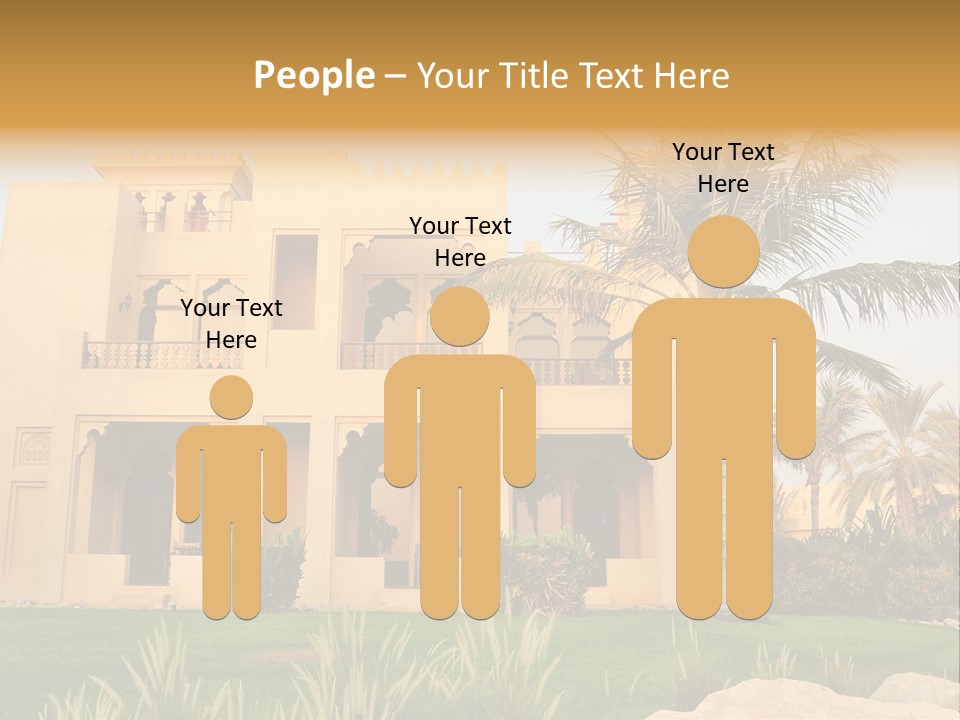 Villa In Luxurious Hotel, Uae PowerPoint Template