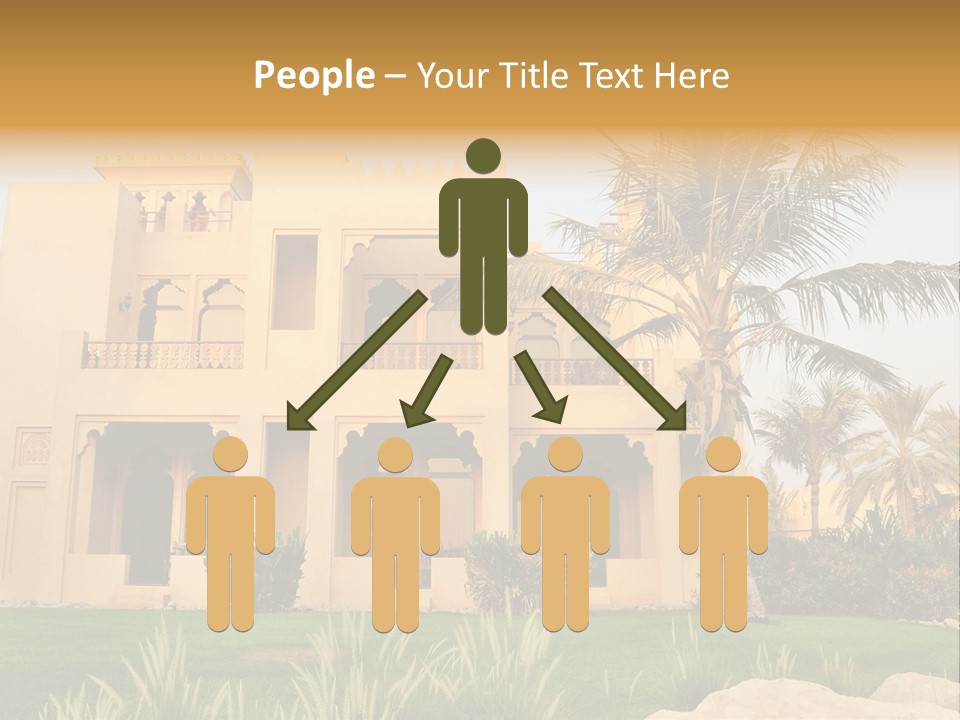 Villa In Luxurious Hotel, Uae PowerPoint Template