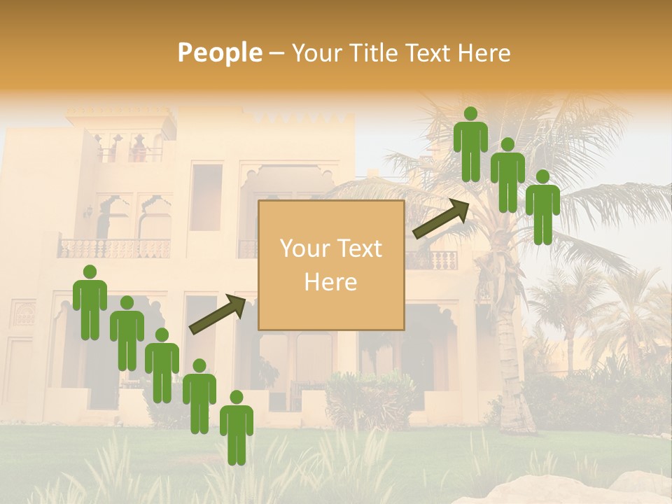 Villa In Luxurious Hotel, Uae PowerPoint Template