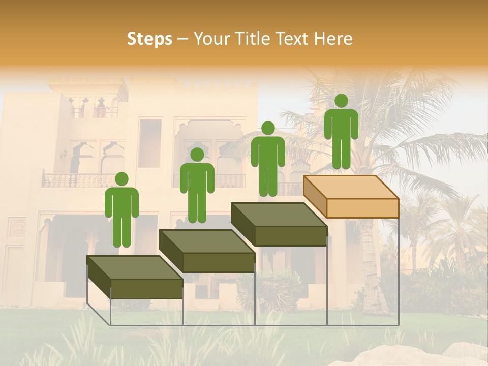 Villa In Luxurious Hotel, Uae PowerPoint Template