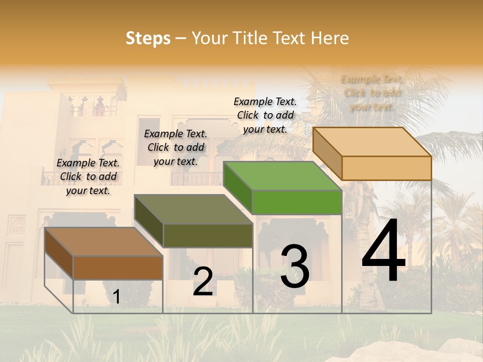 Villa In Luxurious Hotel, Uae PowerPoint Template