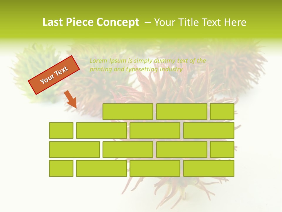 A Group Of Different Colored Plants On A White Surface PowerPoint Template