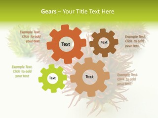 A Group Of Different Colored Plants On A White Surface PowerPoint Template