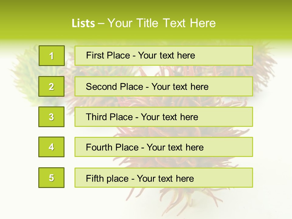 A Group Of Different Colored Plants On A White Surface PowerPoint Template