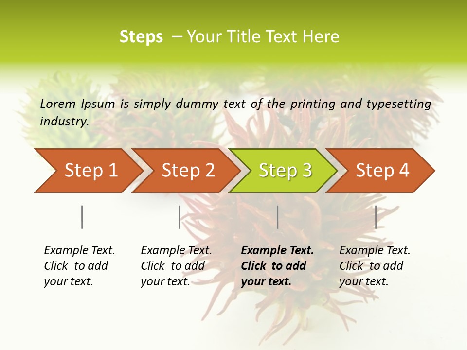 A Group Of Different Colored Plants On A White Surface PowerPoint Template