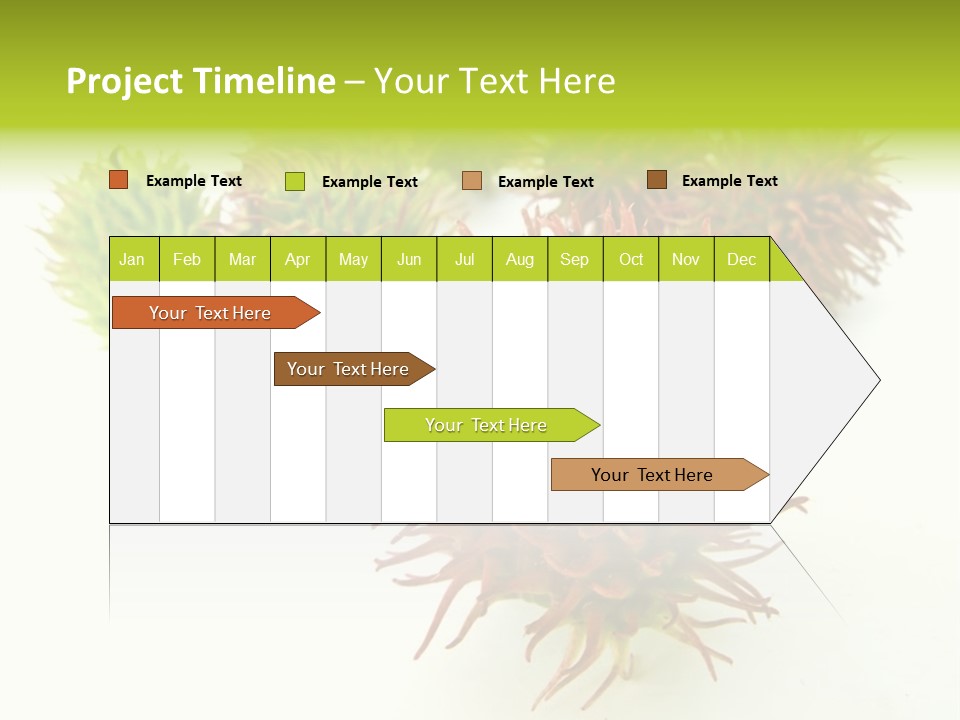 A Group Of Different Colored Plants On A White Surface PowerPoint Template