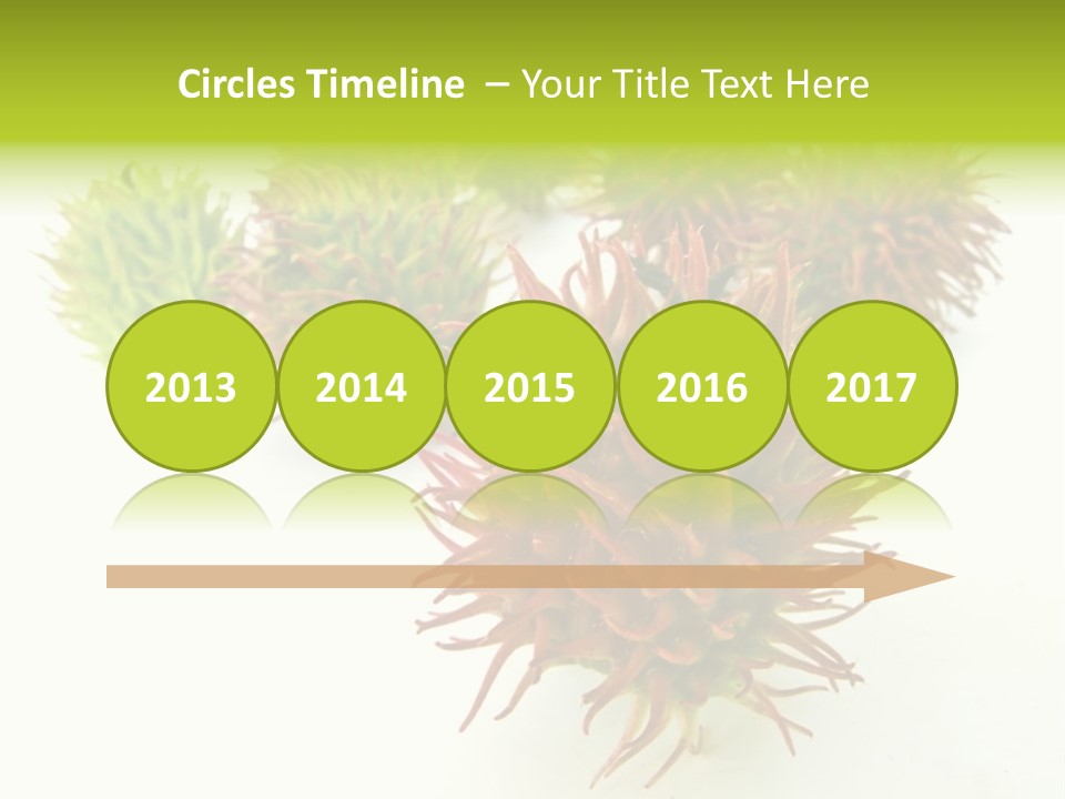 A Group Of Different Colored Plants On A White Surface PowerPoint Template