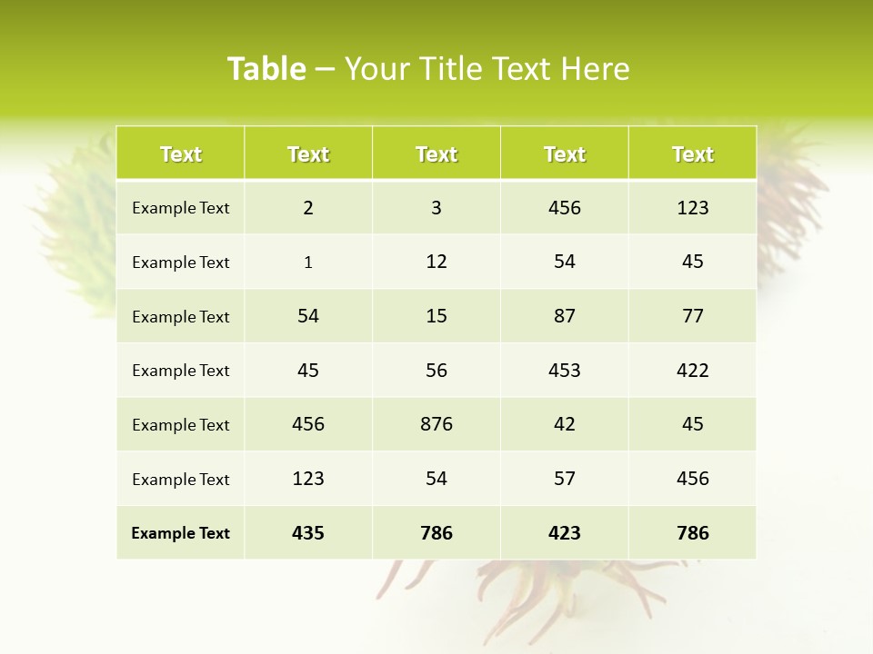 A Group Of Different Colored Plants On A White Surface PowerPoint Template