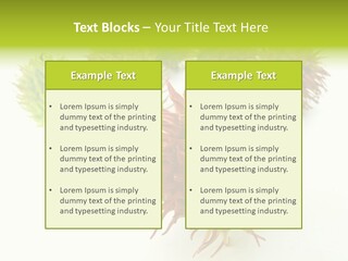 A Group Of Different Colored Plants On A White Surface PowerPoint Template