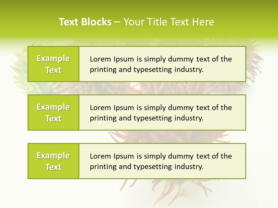 A Group Of Different Colored Plants On A White Surface PowerPoint Template