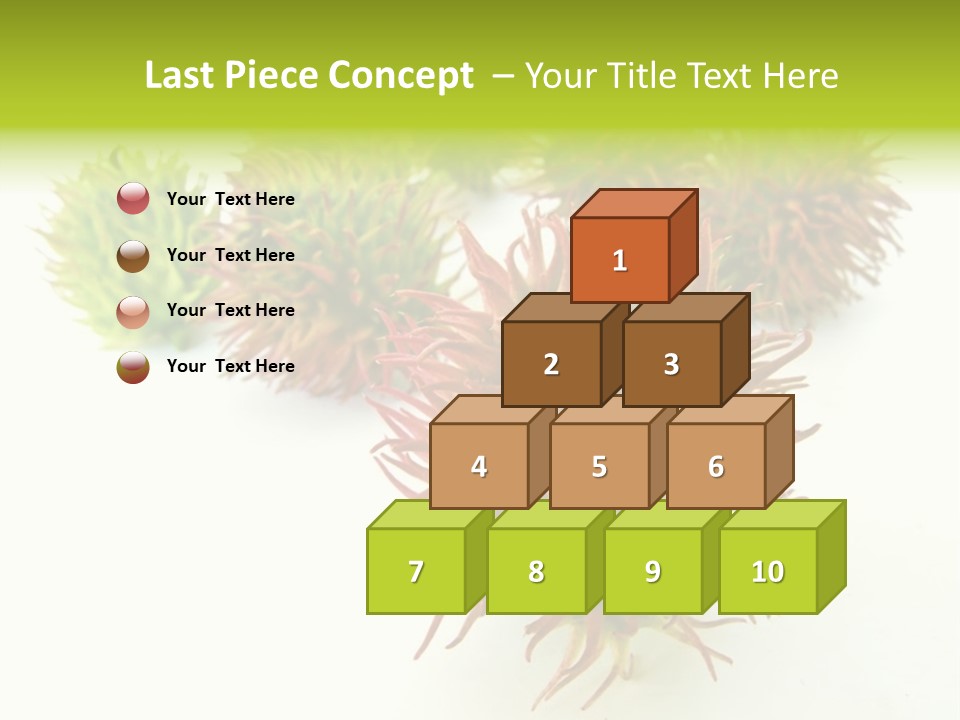 A Group Of Different Colored Plants On A White Surface PowerPoint Template