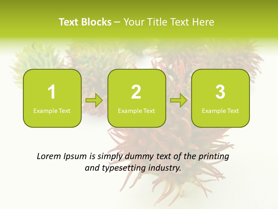 A Group Of Different Colored Plants On A White Surface PowerPoint Template