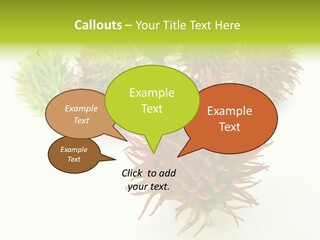 A Group Of Different Colored Plants On A White Surface PowerPoint Template