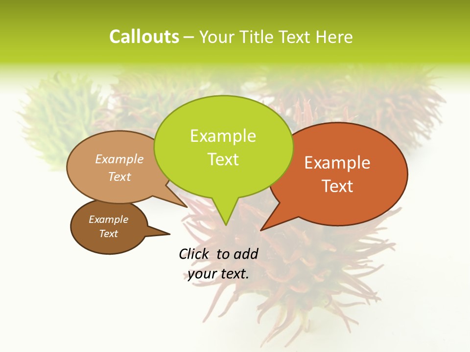 A Group Of Different Colored Plants On A White Surface PowerPoint Template