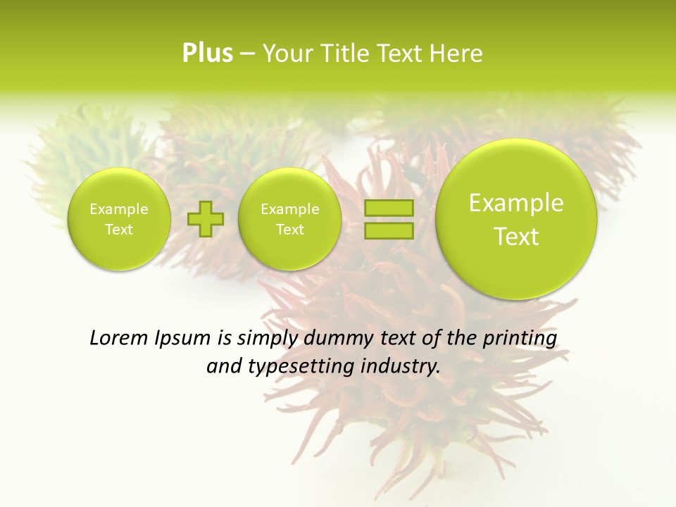 A Group Of Different Colored Plants On A White Surface PowerPoint Template