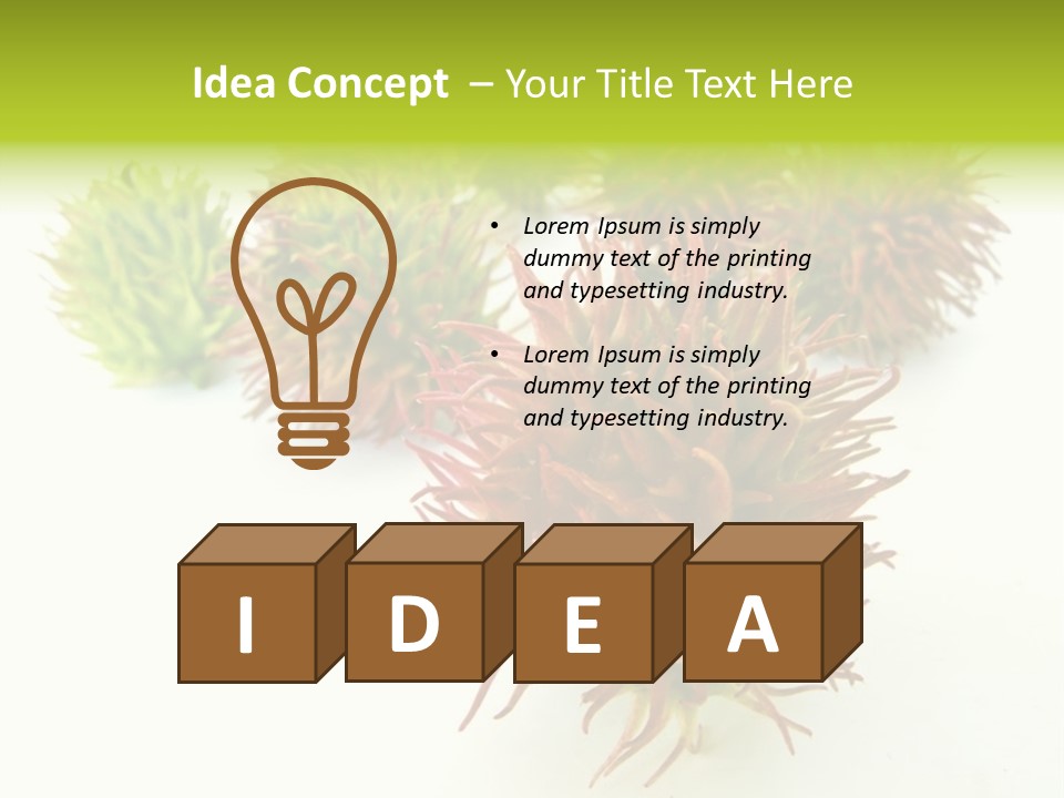 A Group Of Different Colored Plants On A White Surface PowerPoint Template