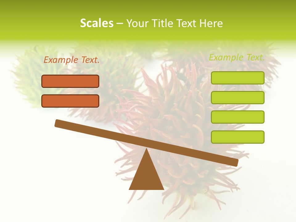 A Group Of Different Colored Plants On A White Surface PowerPoint Template