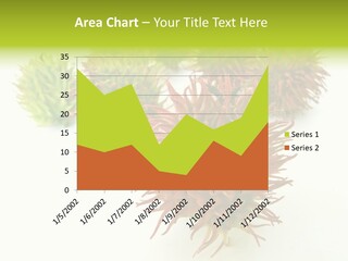 A Group Of Different Colored Plants On A White Surface PowerPoint Template