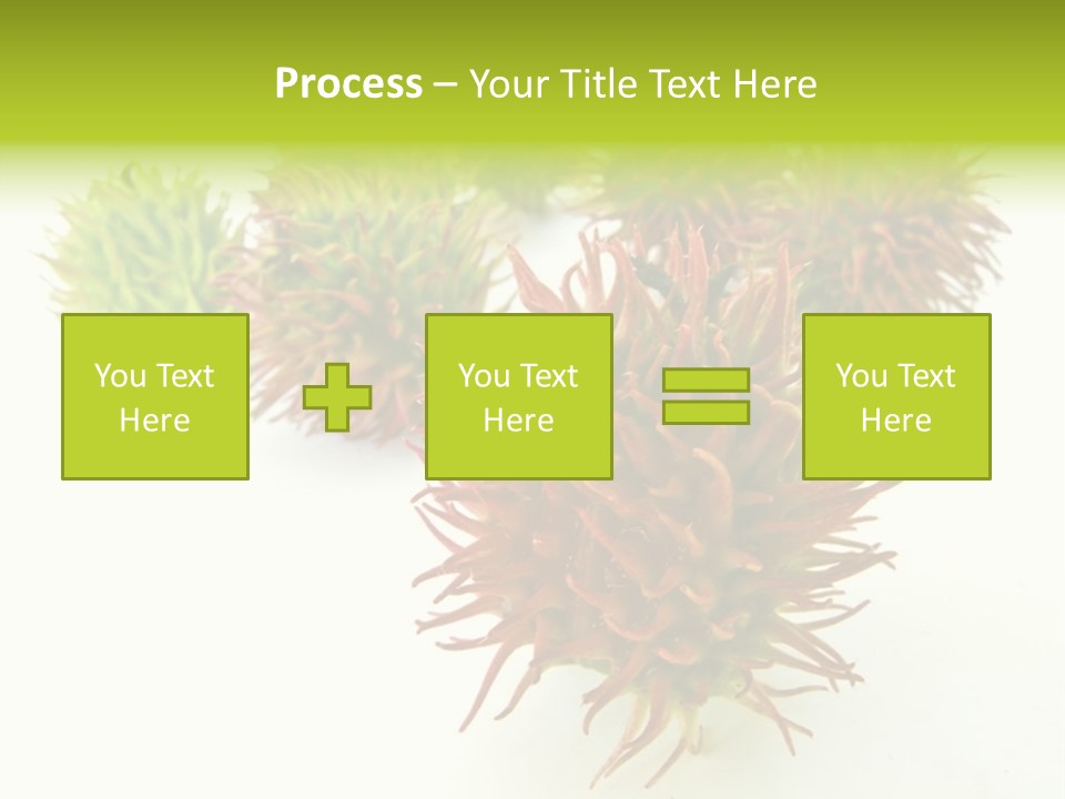 A Group Of Different Colored Plants On A White Surface PowerPoint Template