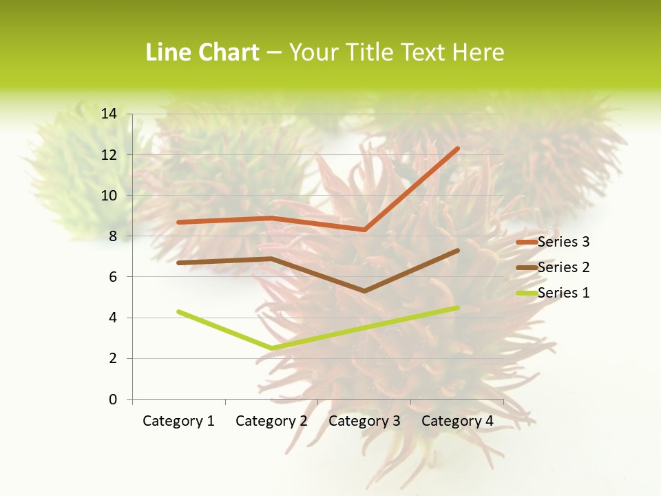 A Group Of Different Colored Plants On A White Surface PowerPoint Template
