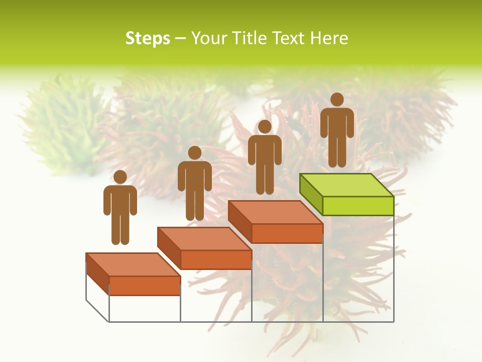 A Group Of Different Colored Plants On A White Surface PowerPoint Template
