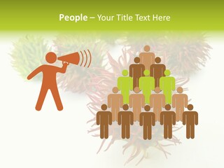 A Group Of Different Colored Plants On A White Surface PowerPoint Template