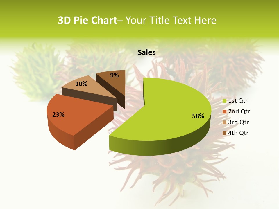 A Group Of Different Colored Plants On A White Surface PowerPoint Template