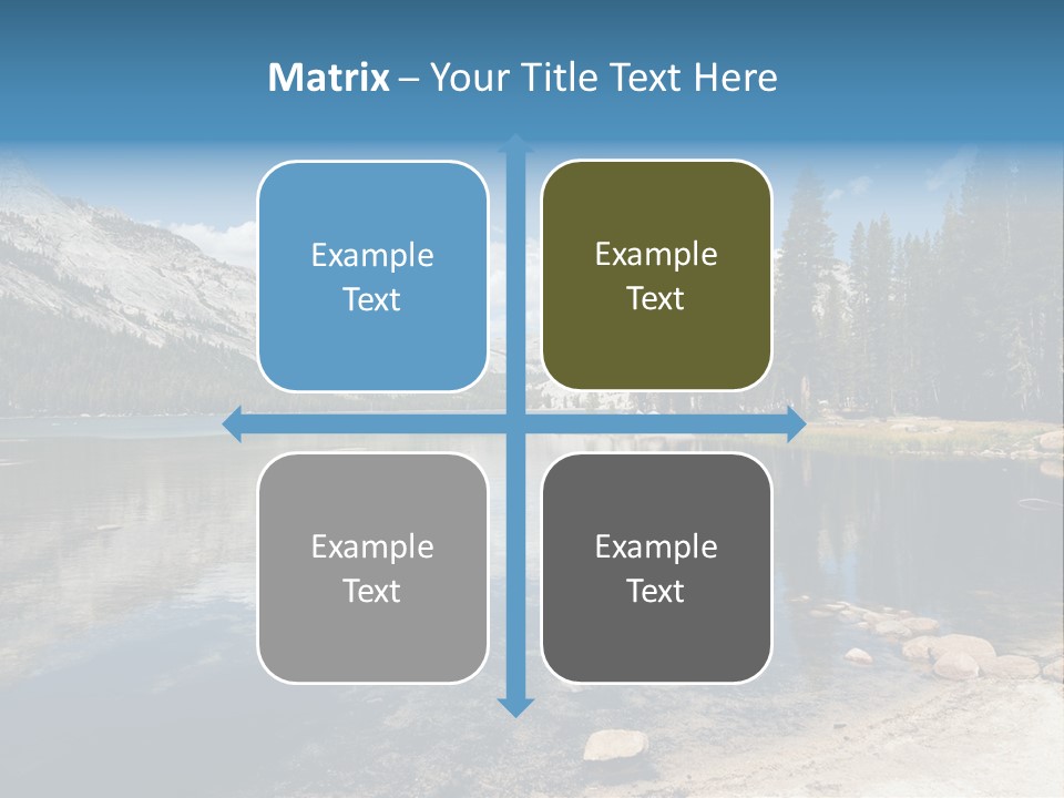 Tenaya Lake In Yosemite National Park, California, Usa PowerPoint Template