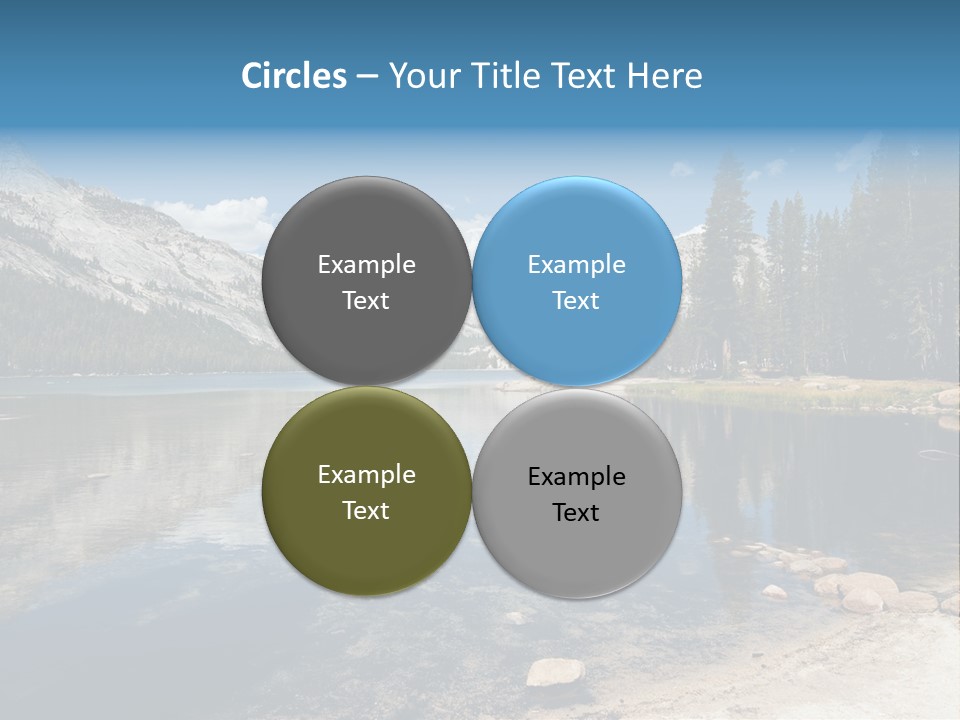Tenaya Lake In Yosemite National Park, California, Usa PowerPoint Template