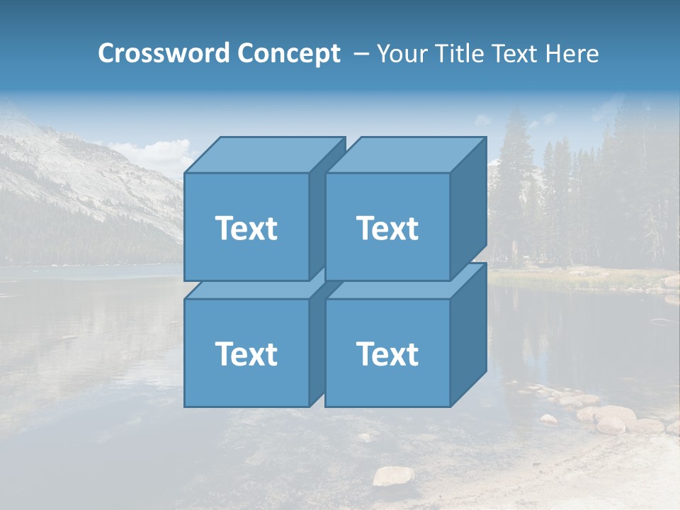 Tenaya Lake In Yosemite National Park, California, Usa PowerPoint Template
