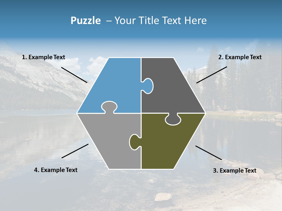 Tenaya Lake In Yosemite National Park, California, Usa PowerPoint Template
