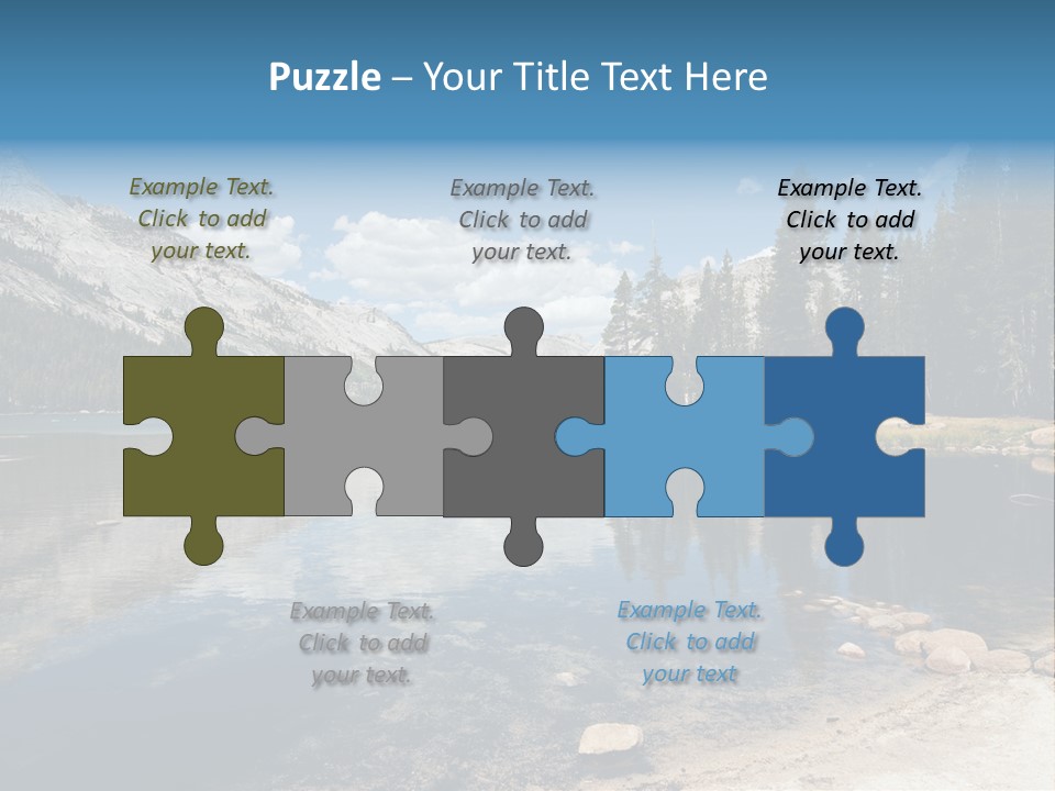 Tenaya Lake In Yosemite National Park, California, Usa PowerPoint Template