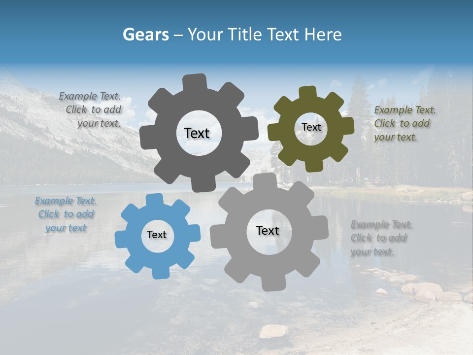 Tenaya Lake In Yosemite National Park, California, Usa PowerPoint Template