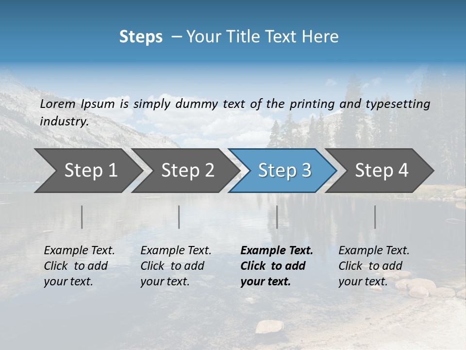 Tenaya Lake In Yosemite National Park, California, Usa PowerPoint Template