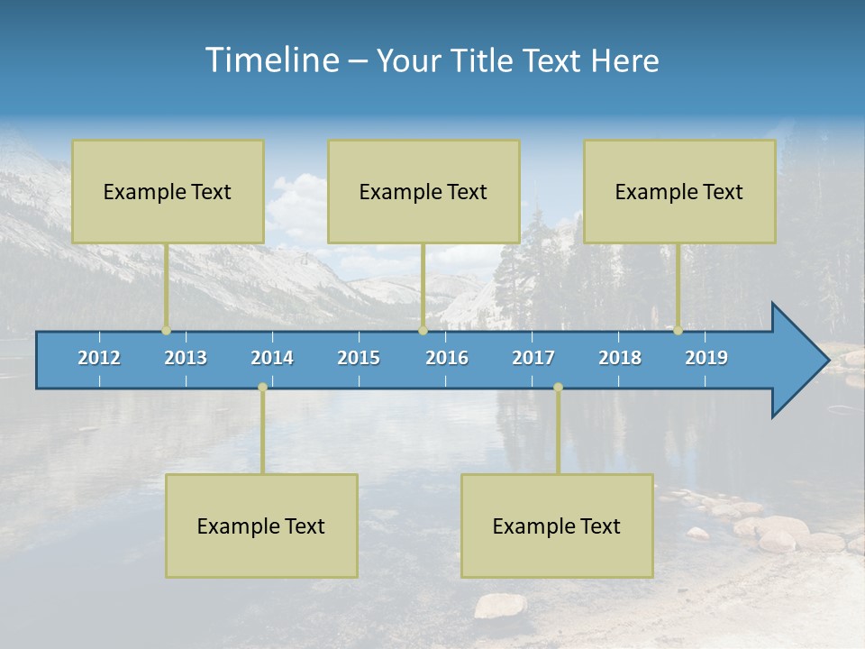 Tenaya Lake In Yosemite National Park, California, Usa PowerPoint Template