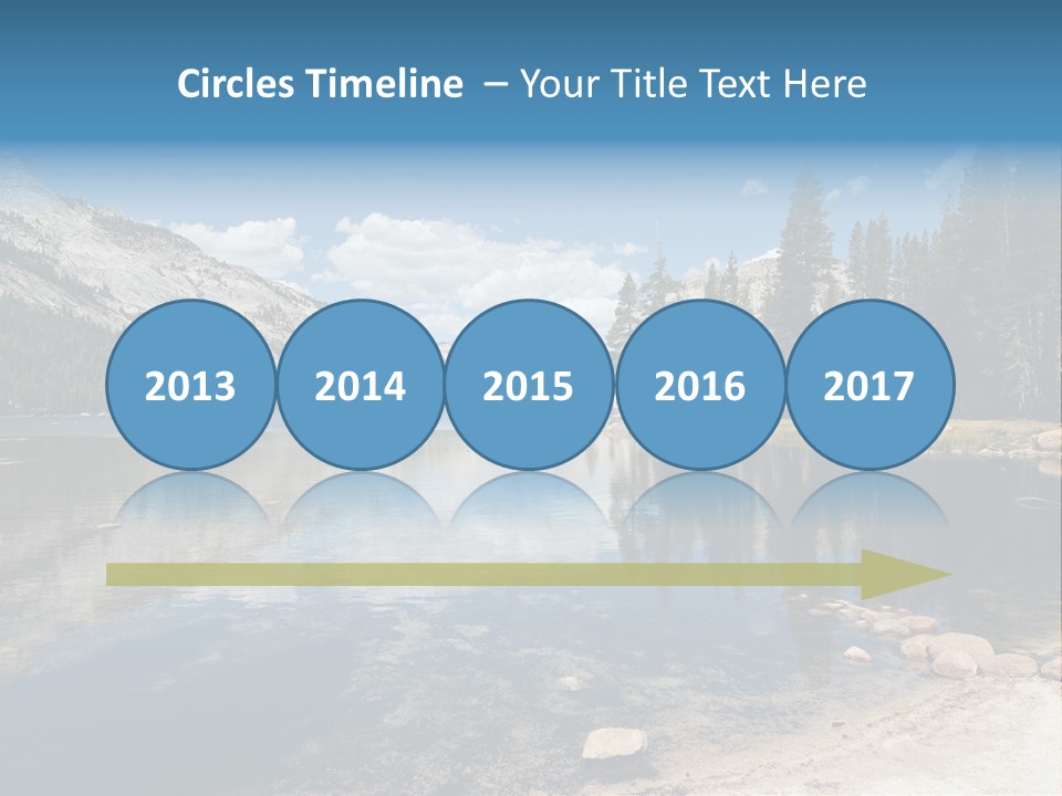 Tenaya Lake In Yosemite National Park, California, Usa PowerPoint Template