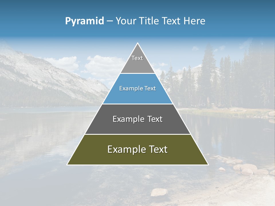 Tenaya Lake In Yosemite National Park, California, Usa PowerPoint Template