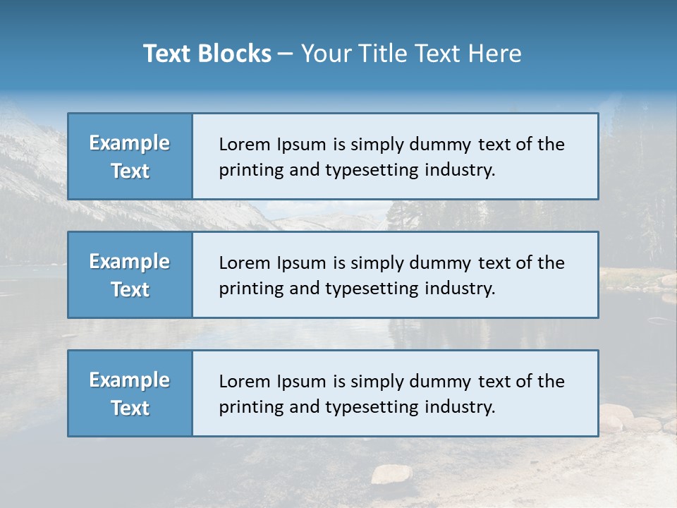 Tenaya Lake In Yosemite National Park, California, Usa PowerPoint Template