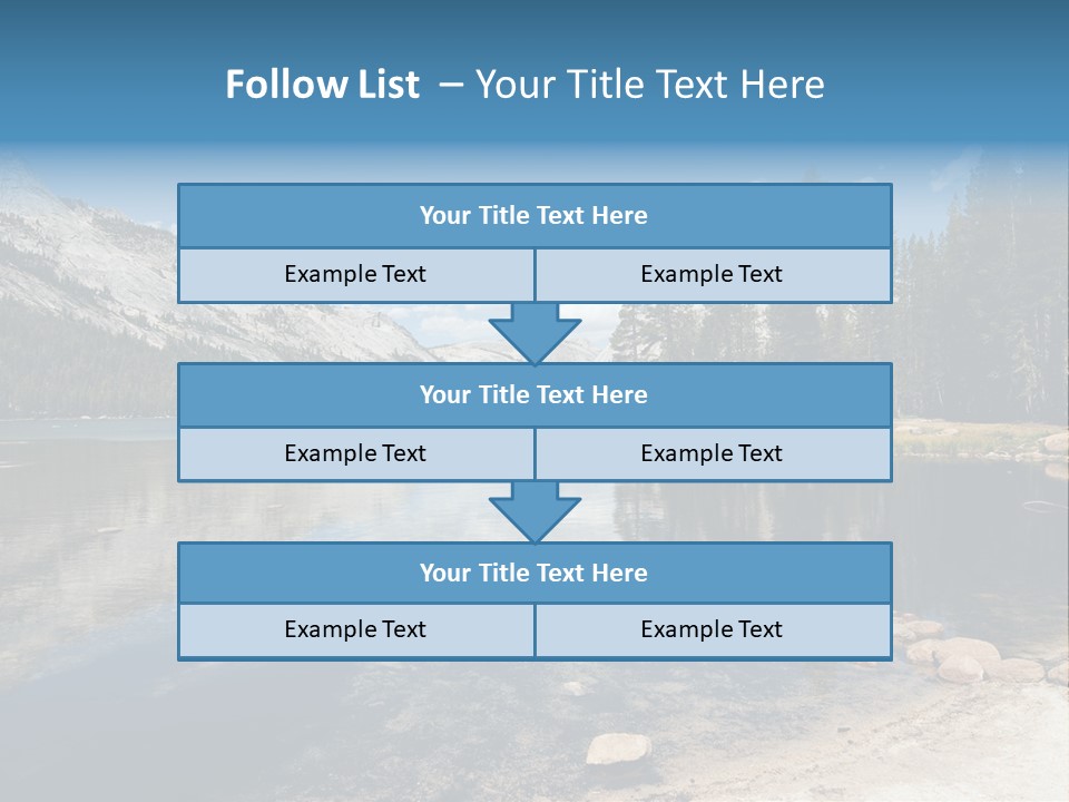 Tenaya Lake In Yosemite National Park, California, Usa PowerPoint Template