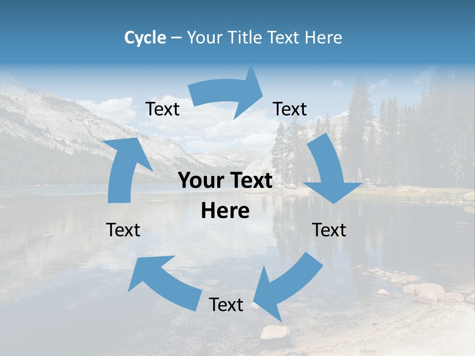 Tenaya Lake In Yosemite National Park, California, Usa PowerPoint Template