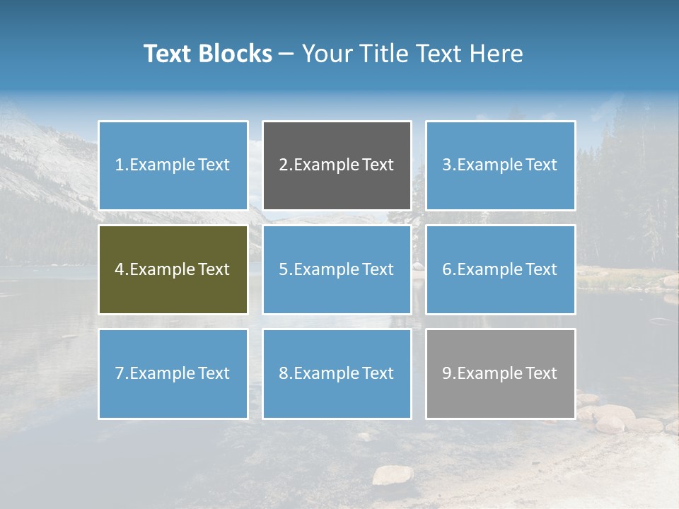 Tenaya Lake In Yosemite National Park, California, Usa PowerPoint Template